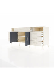 Kronos Konsol 4 Raflı 7 Çekmeceli 2 Kapaklı 176x59x83 - S610M036V07C