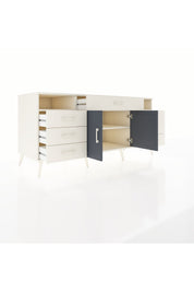 Kronos Konsol 4 Raflı 7 Çekmeceli 2 Kapaklı 176x59x83 - S610M036V07C