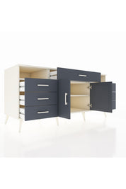 Kronos Konsol 4 Raflı 7 Çekmeceli 2 Kapaklı 176x59x83 - S610M036V08C