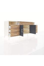 Kronos Konsol 4 Raflı 7 Çekmeceli 2 Kapaklı 176x59x83 - S610M036V09C