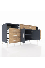 Kronos Konsol 4 Raflı 7 Çekmeceli 2 Kapaklı 176x59x83 - S610M036V18C