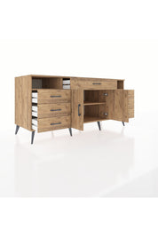 Kronos Konsol 4 Raflı 7 Çekmeceli 2 Kapaklı 176x59x83 - S610M036V21C