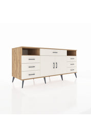 Kronos Konsol 4 Raflı 7 Çekmeceli 2 Kapaklı 176x59x83 - S610M036V22C
