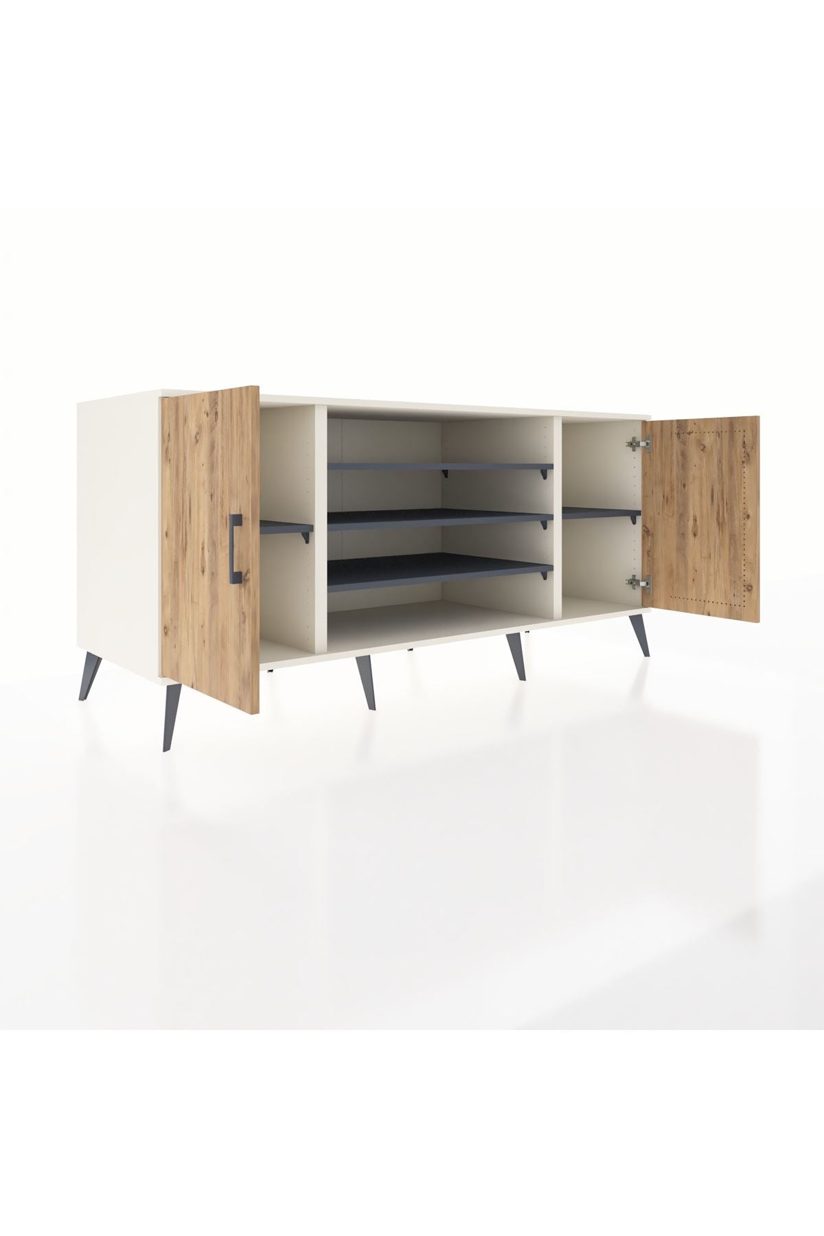 Kronos Konsol 5 Raflı 2 Kapaklı 176x59x83 - S610M037V02C