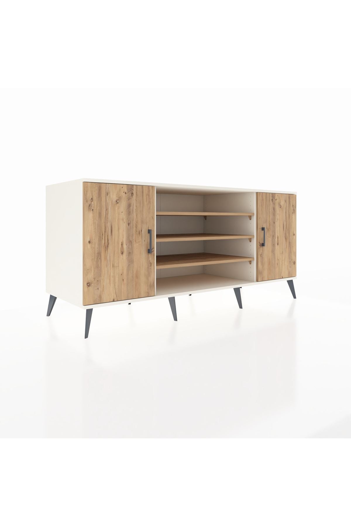 Kronos Konsol 5 Raflı 2 Kapaklı 176x59x83 - S610M037V03C