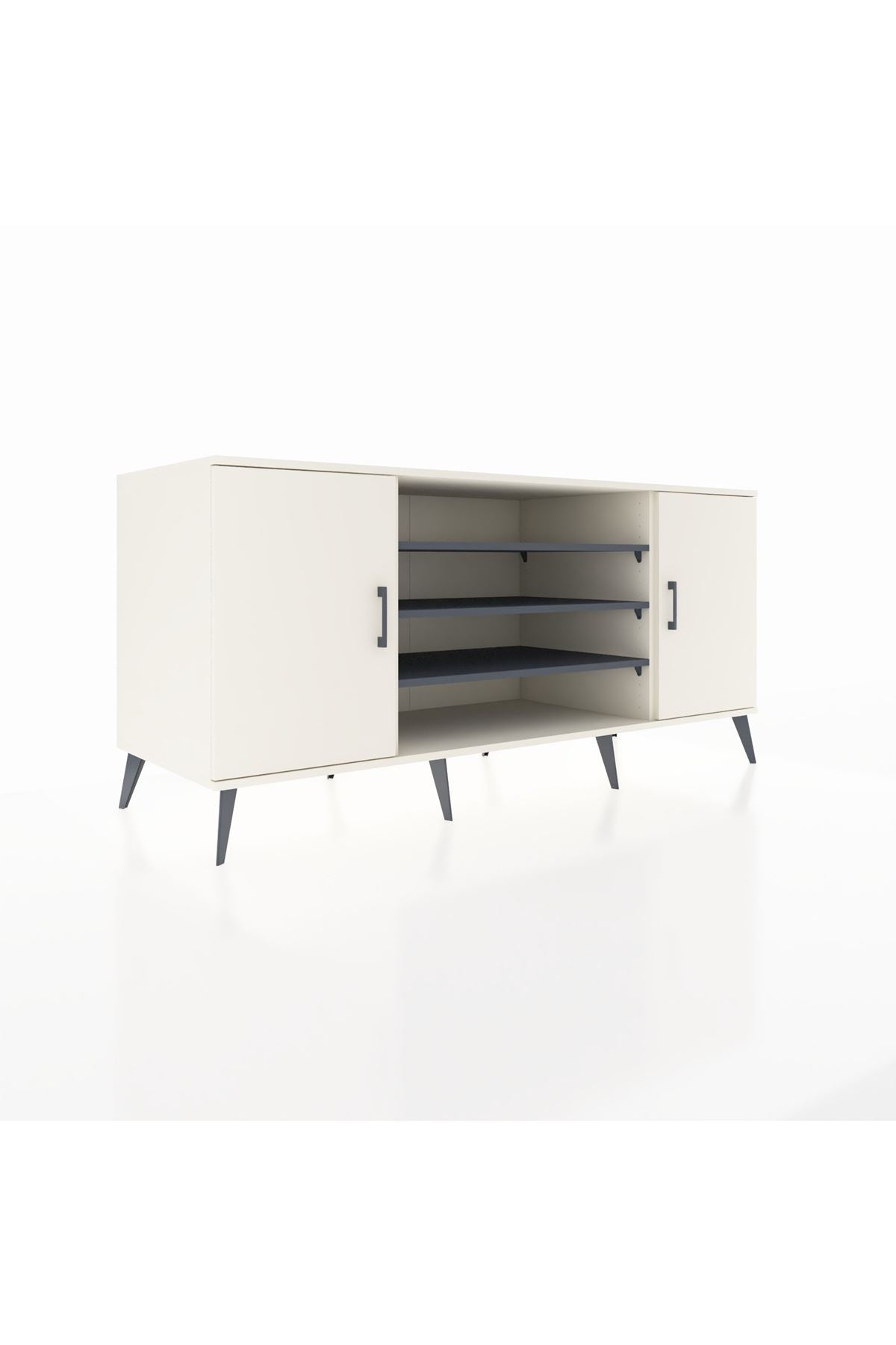 Kronos Konsol 5 Raflı 2 Kapaklı 176x59x83 - S610M037V05C