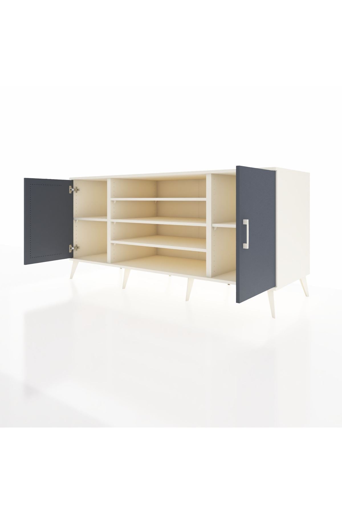 Kronos Konsol 5 Raflı 2 Kapaklı 176x59x83 - S610M037V07C