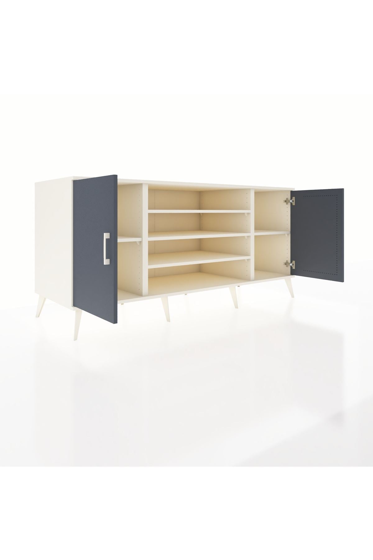 Kronos Konsol 5 Raflı 2 Kapaklı 176x59x83 - S610M037V07C