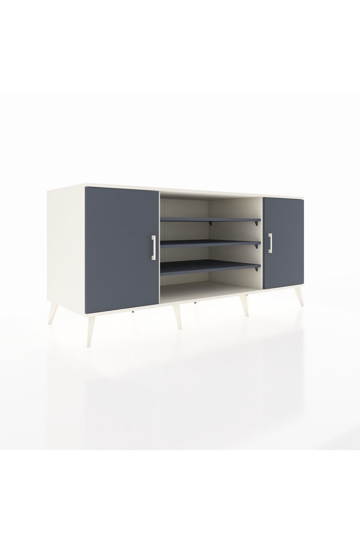 Kronos Konsol 5 Raflı 2 Kapaklı 176x59x83 - S610M037V08C