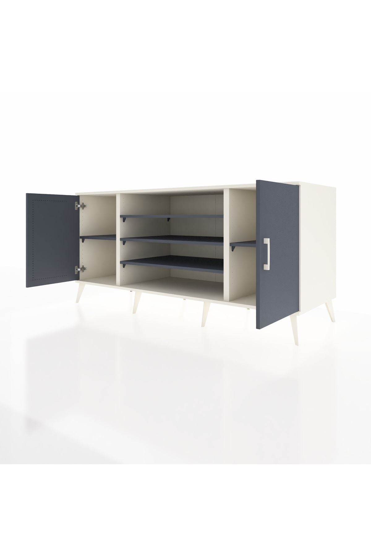 Kronos Konsol 5 Raflı 2 Kapaklı 176x59x83 - S610M037V08C
