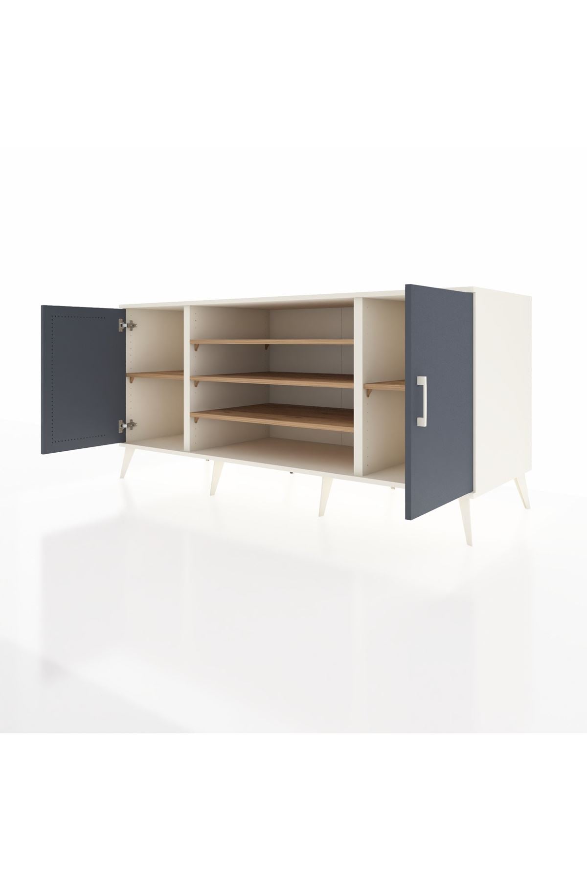 Kronos Konsol 5 Raflı 2 Kapaklı 176x59x83 - S610M037V09C