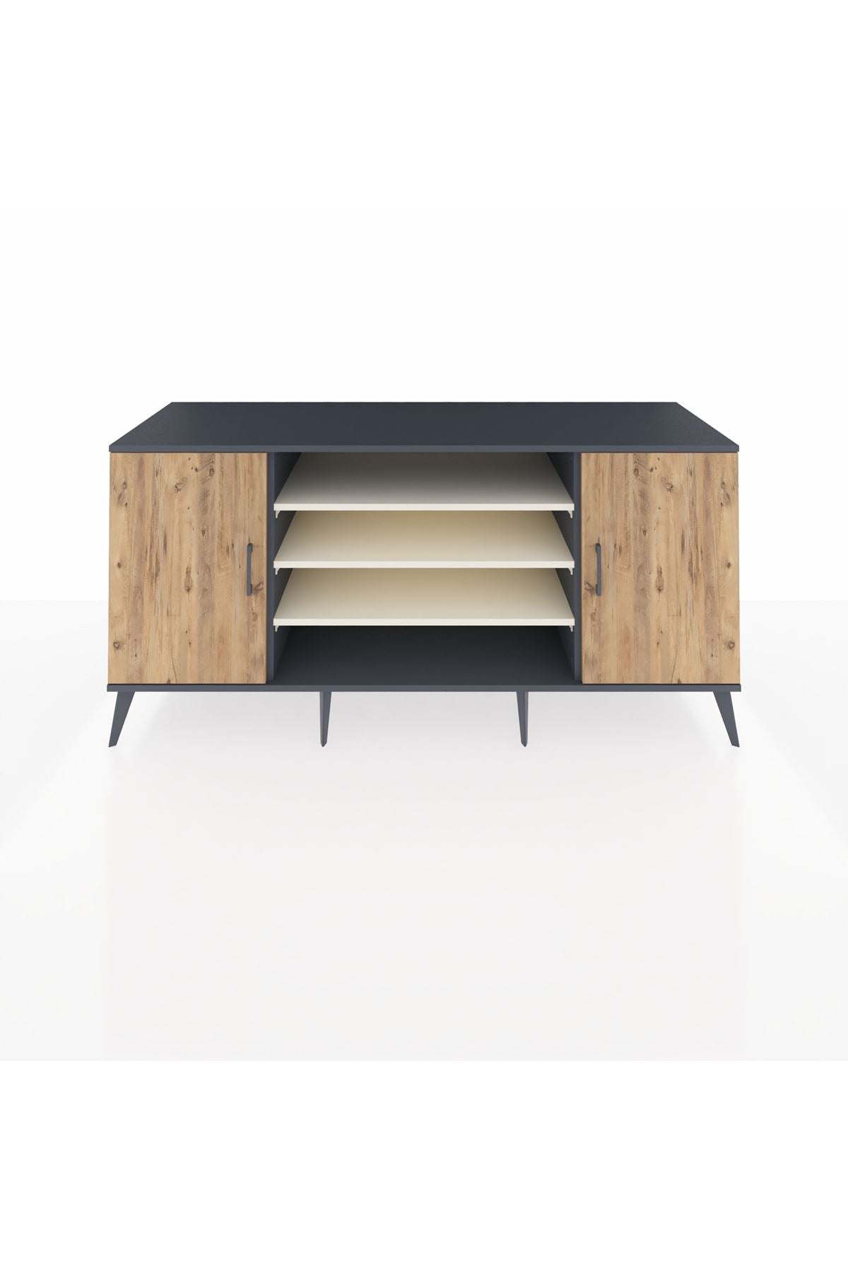 Kronos Konsol 5 Raflı 2 Kapaklı 176x59x83 - S610M037V10C