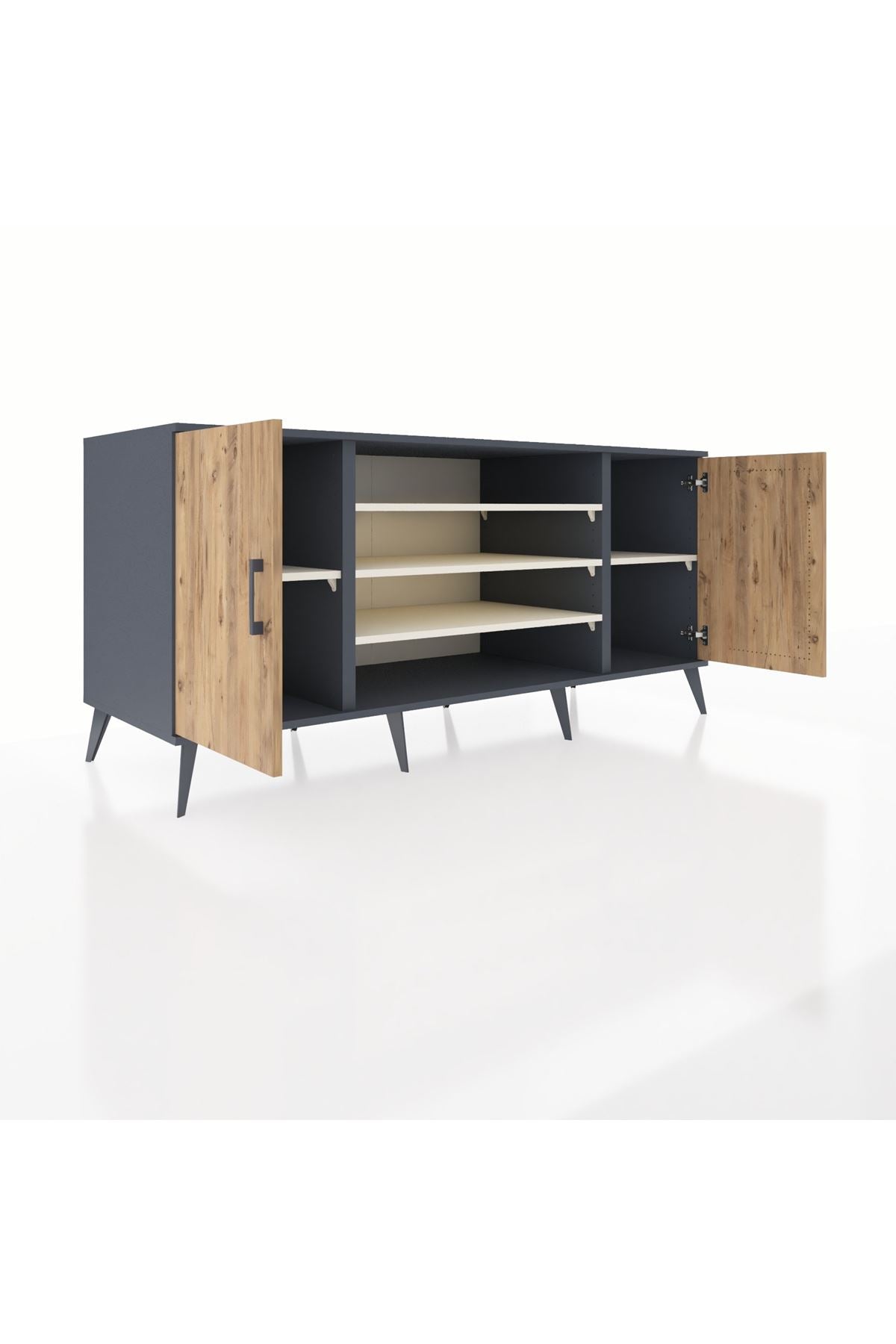 Kronos Konsol 5 Raflı 2 Kapaklı 176x59x83 - S610M037V10C