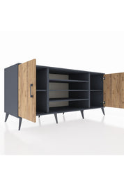 Kronos Konsol 5 Raflı 2 Kapaklı 176x59x83 - S610M037V11C
