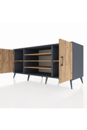 Kronos Konsol 5 Raflı 2 Kapaklı 176x59x83 - S610M037V12C