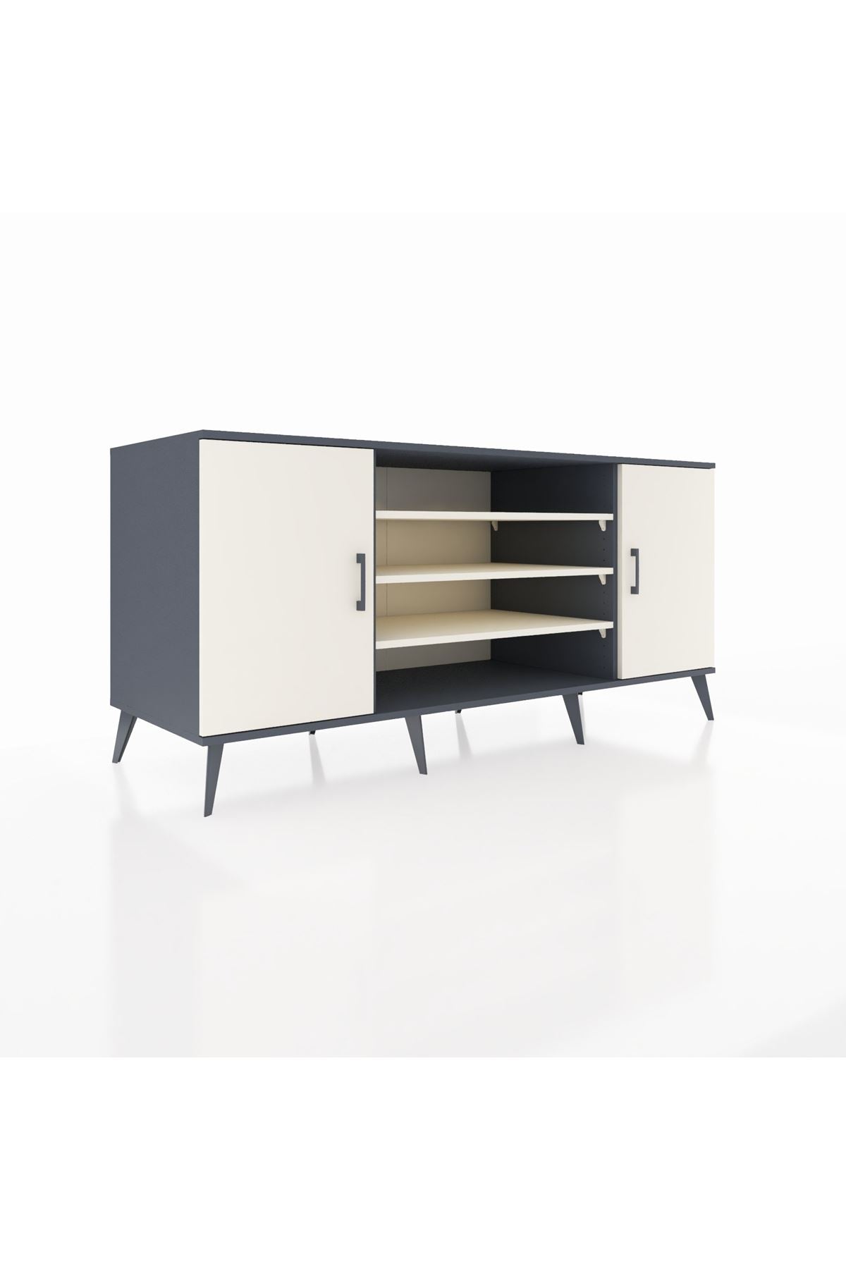 Kronos Konsol 5 Raflı 2 Kapaklı 176x59x83 - S610M037V13C