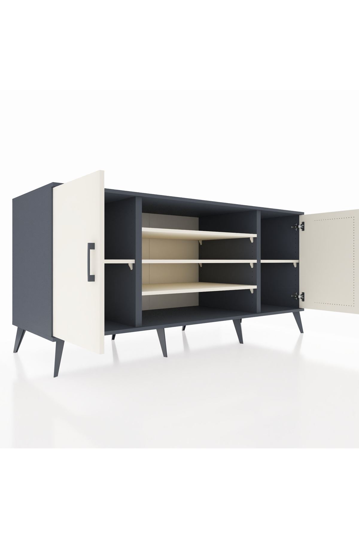 Kronos Konsol 5 Raflı 2 Kapaklı 176x59x83 - S610M037V13C