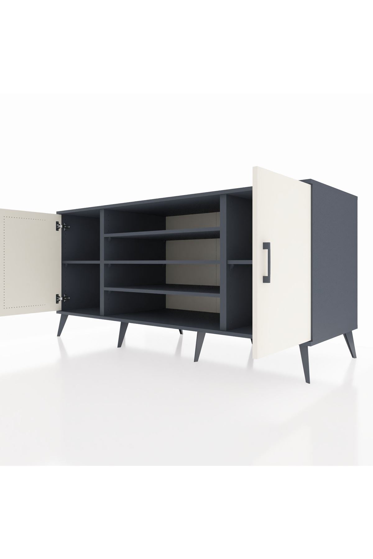 Kronos Konsol 5 Raflı 2 Kapaklı 176x59x83 - S610M037V14C