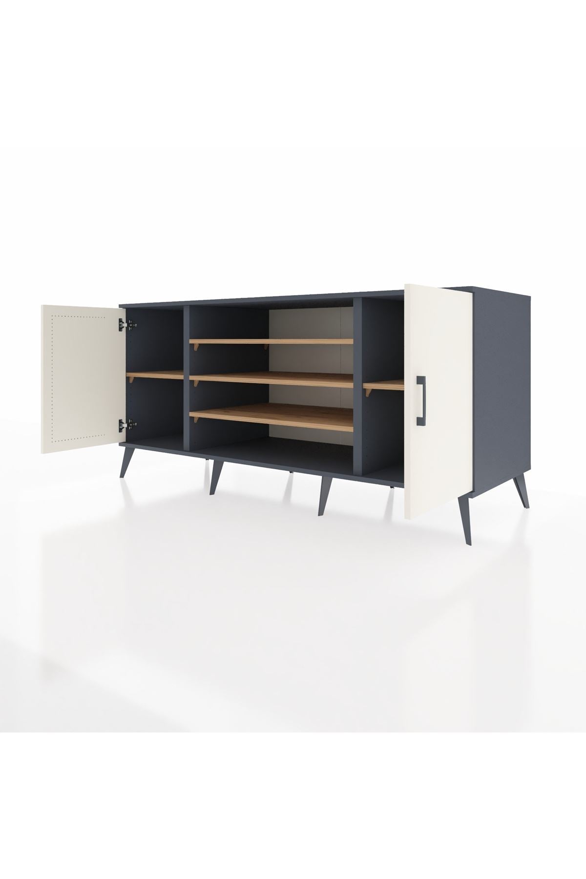 Kronos Konsol 5 Raflı 2 Kapaklı 176x59x83 - S610M037V15C