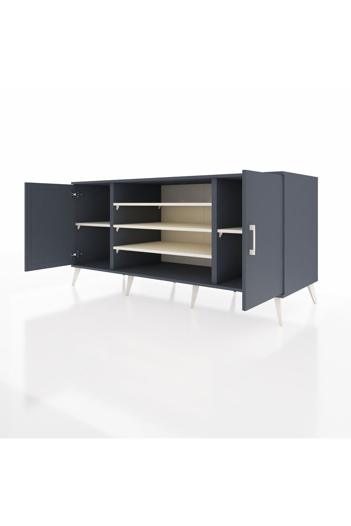 Kronos Konsol 5 Raflı 2 Kapaklı 176x59x83 - S610M037V16C
