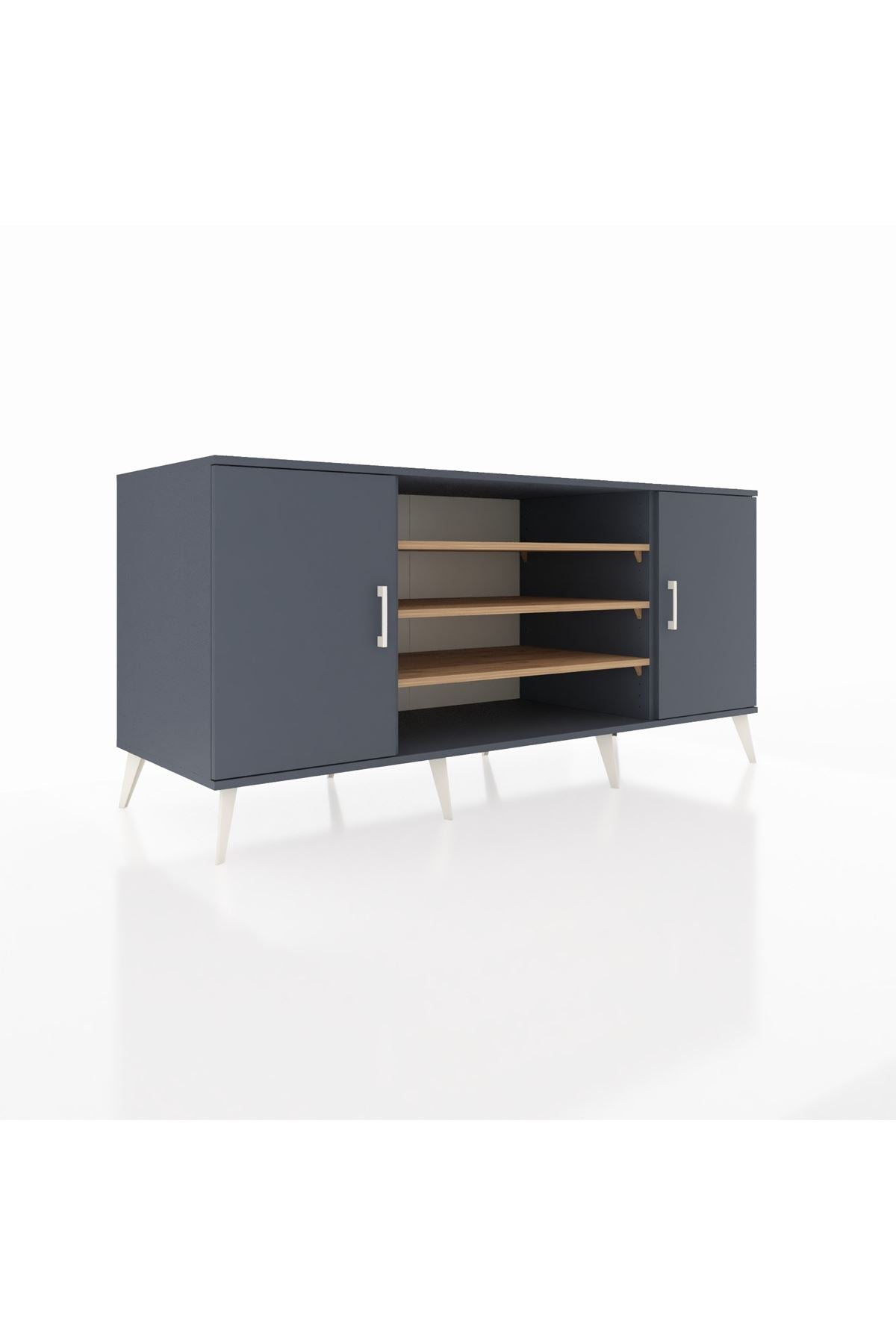Kronos Konsol 5 Raflı 2 Kapaklı 176x59x83 - S610M037V18C