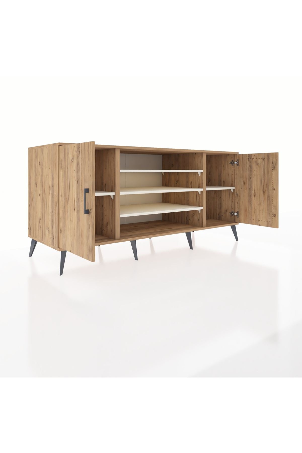 Kronos Konsol 5 Raflı 2 Kapaklı 176x59x83 - S610M037V19C