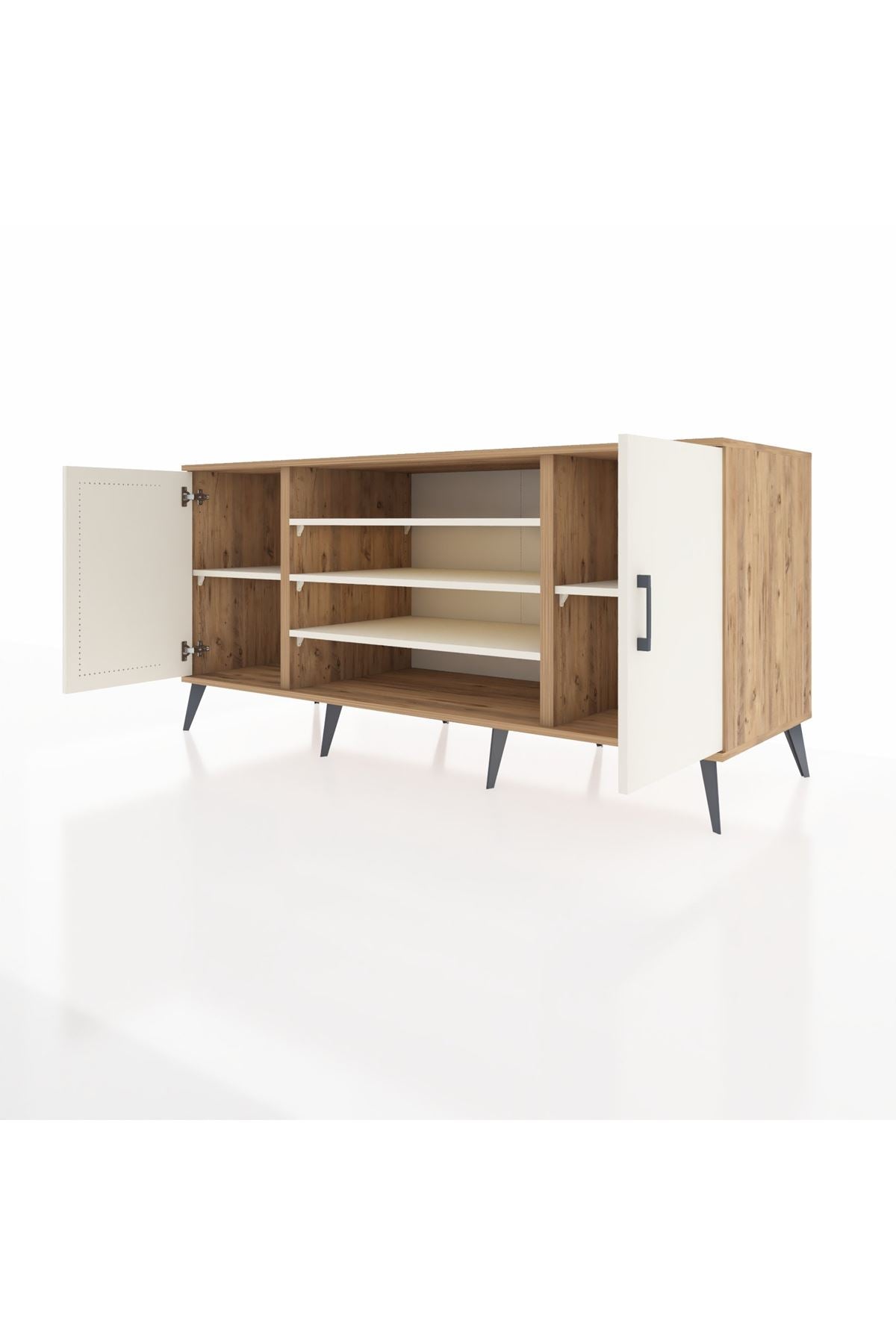 Kronos Konsol 5 Raflı 2 Kapaklı 176x59x83 - S610M037V22C