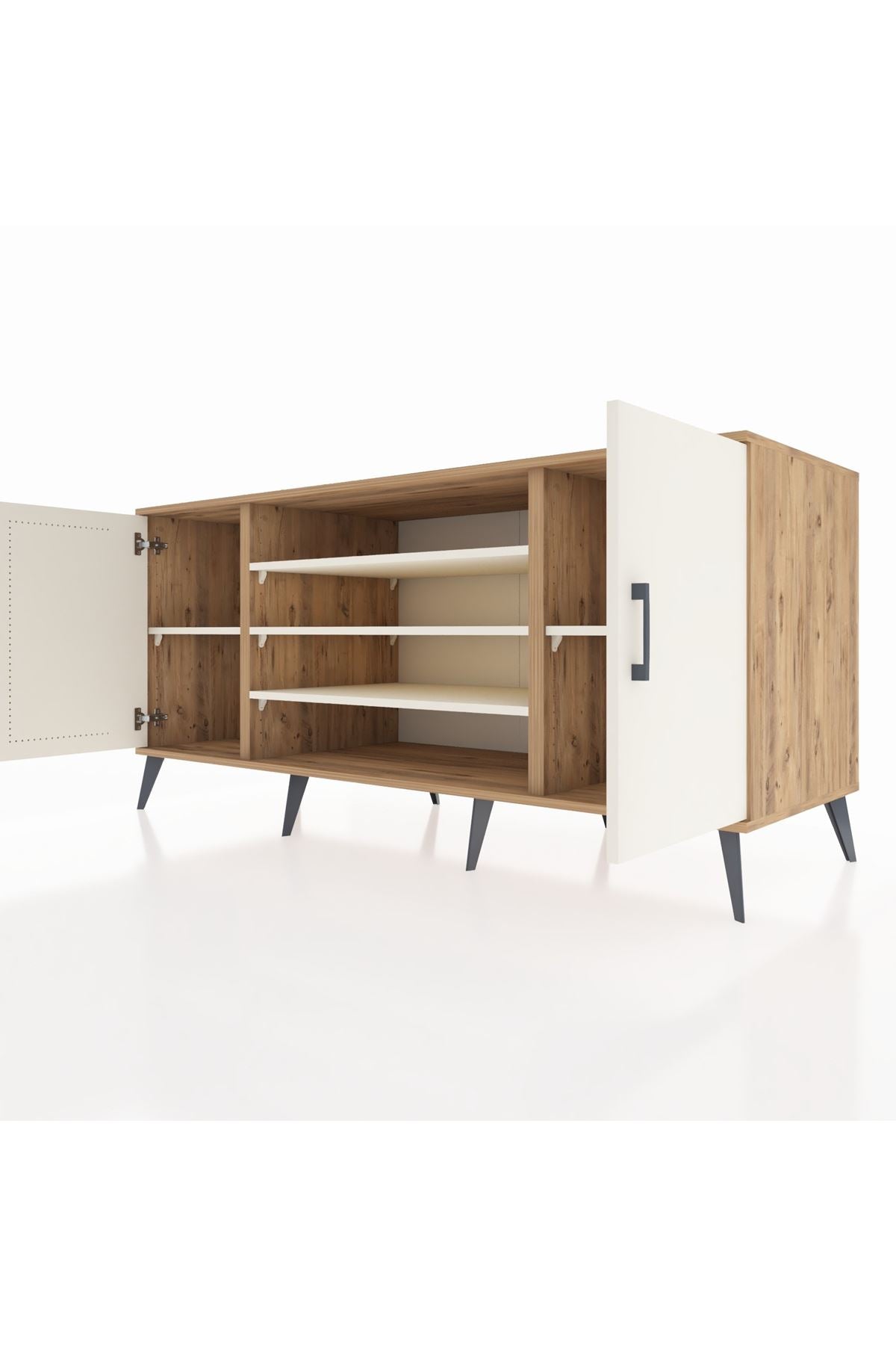 Kronos Konsol 5 Raflı 2 Kapaklı 176x59x83 - S610M037V22C