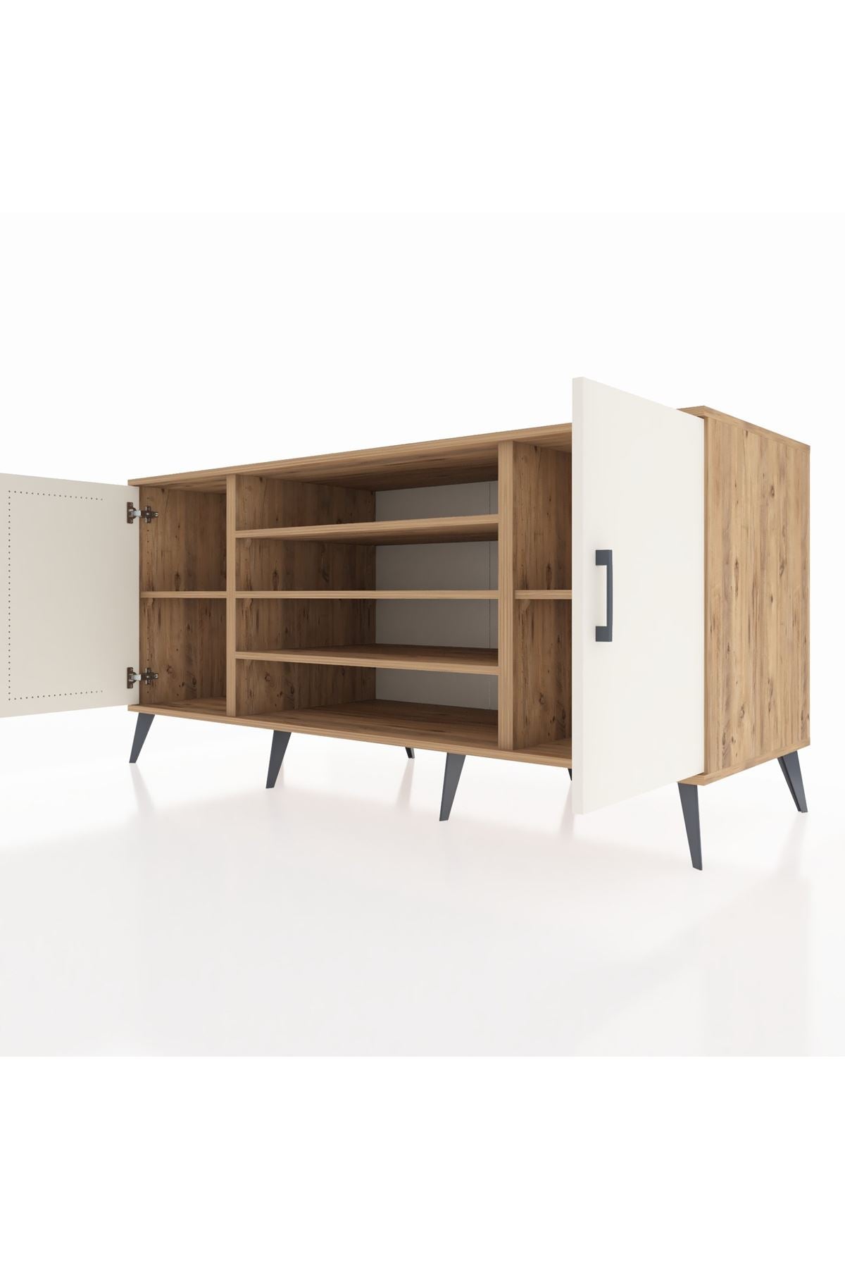 Kronos Konsol 5 Raflı 2 Kapaklı 176x59x83 - S610M037V24C