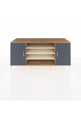 Kronos Konsol 5 Raflı 2 Kapaklı 176x59x83