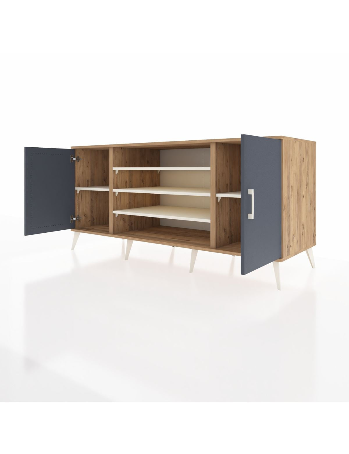 Kronos Konsol 5 Raflı 2 Kapaklı 176x59x83 - S610M037V25C