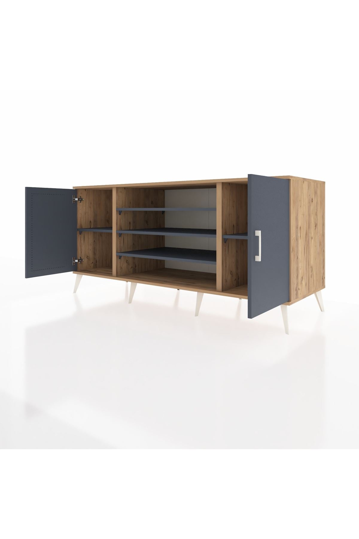 Kronos Konsol 5 Raflı 2 Kapaklı 176x59x83 - S610M037V26C