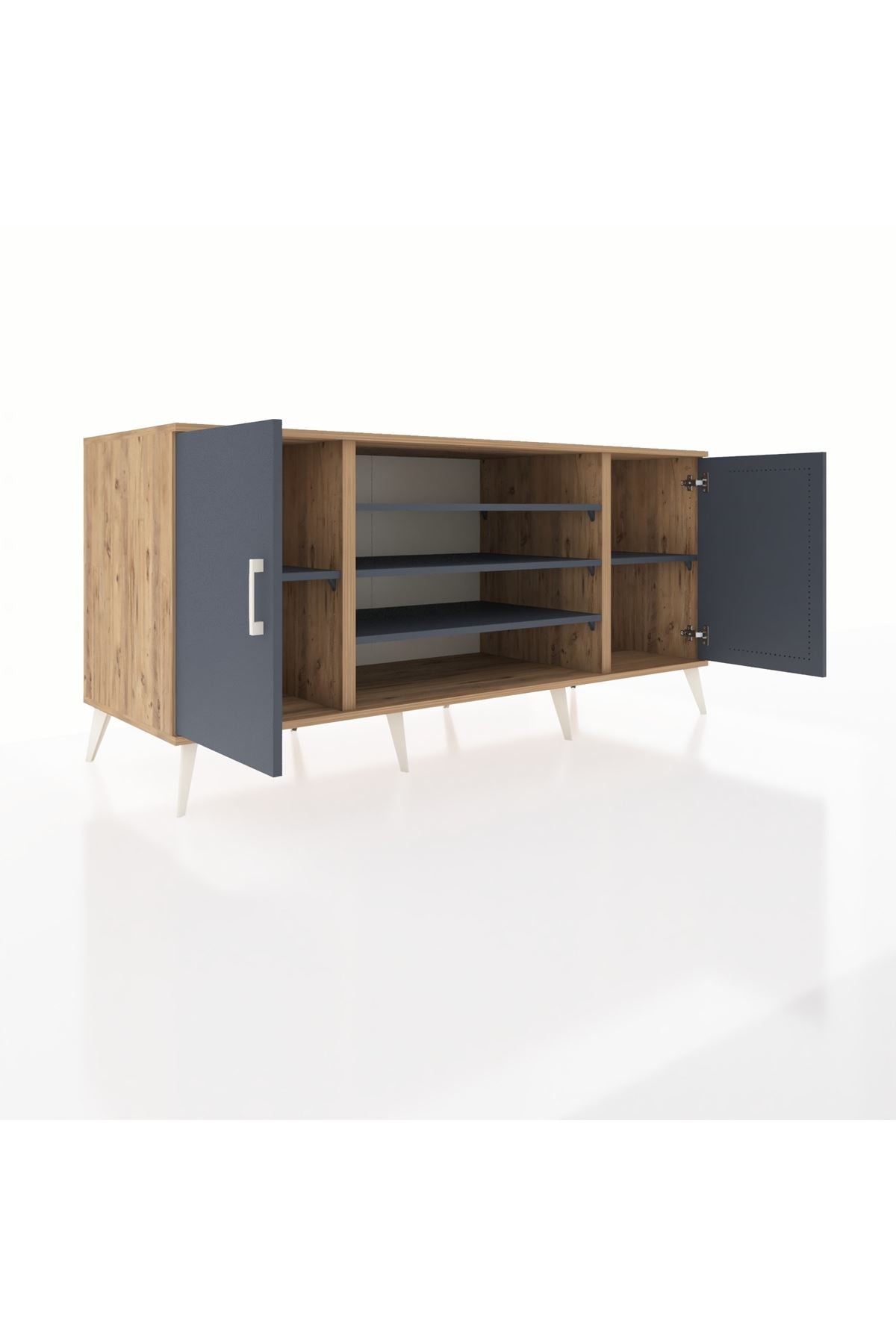 Kronos Konsol 5 Raflı 2 Kapaklı 176x59x83 - S610M037V26C