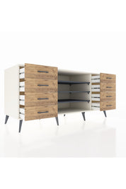 Kronos Konsol 3 Raflı 8 Çekmeceli 176x59x83 - S610M038V09C