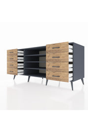 Kronos Konsol 3 Raflı 8 Çekmeceli 176x59x83 - S610M038V18C