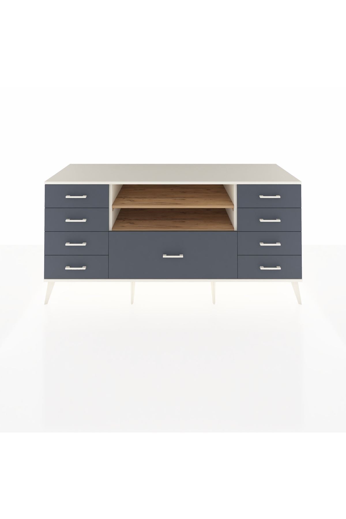 Kronos Konsol 2 Raflı 9 Çekmeceli 176x59x83 - S610M039V02C