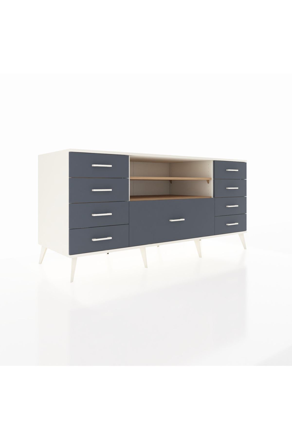 Kronos Konsol 2 Raflı 9 Çekmeceli 176x59x83 - S610M039V02C