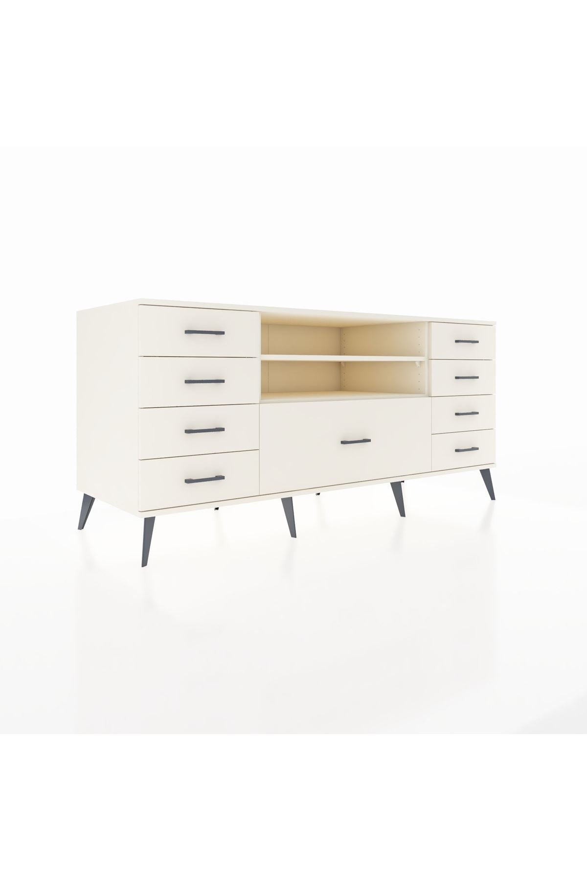 Kronos Konsol 2 Raflı 9 Çekmeceli 176x59x83 - S610M039V04C