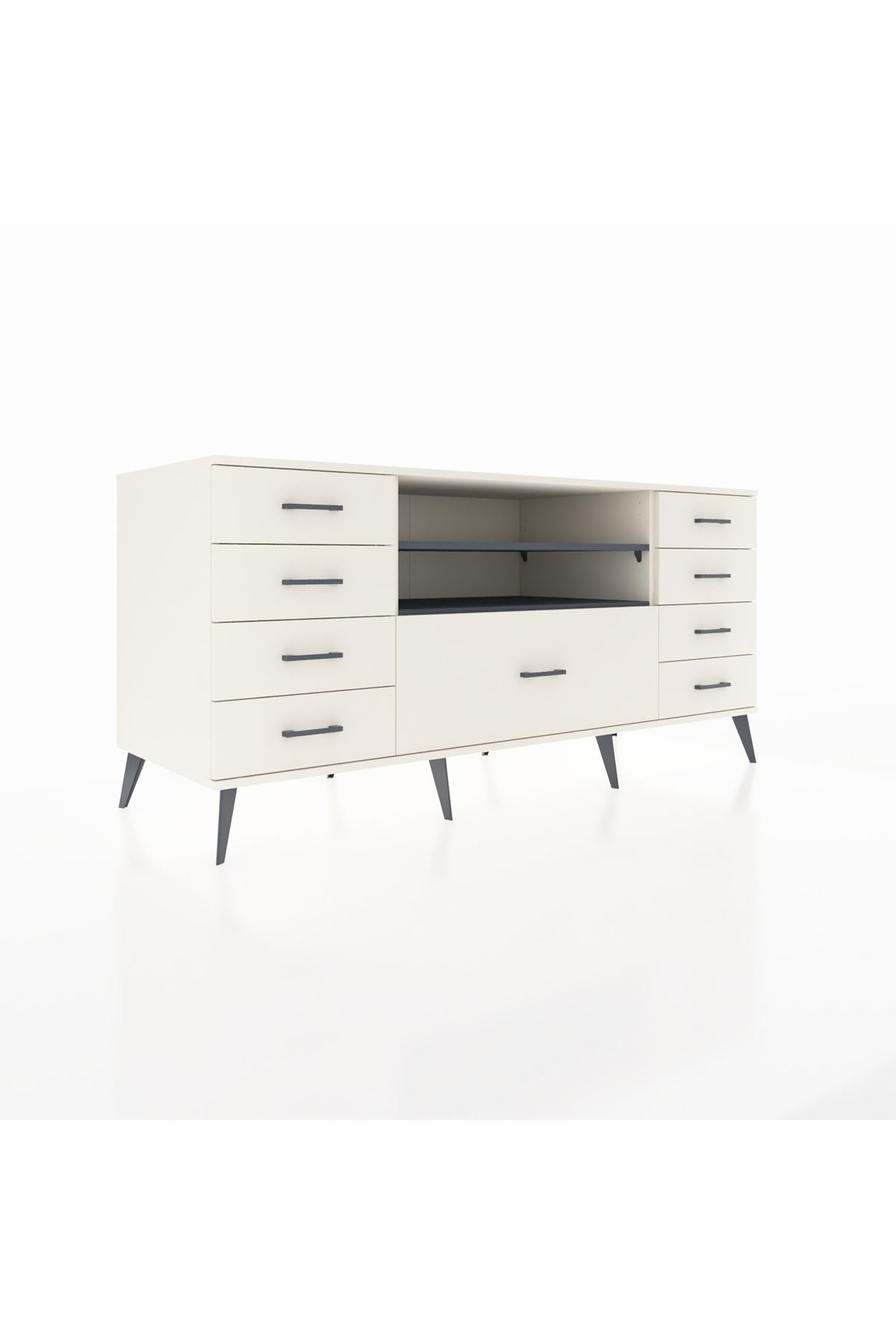 Kronos Konsol 2 Raflı 9 Çekmeceli 176x59x83 - S610M039V07C