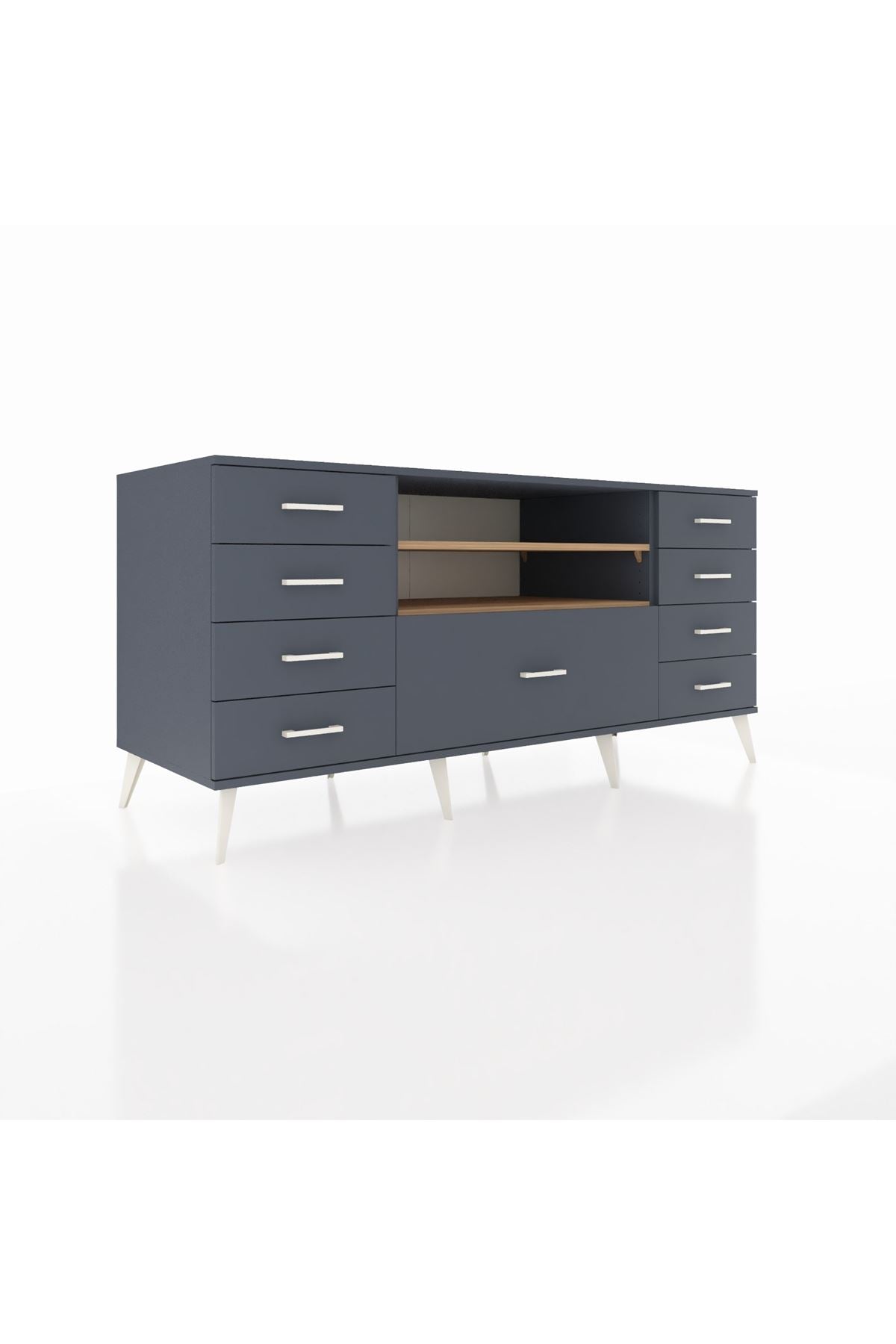 Kronos Konsol 2 Raflı 9 Çekmeceli 176x59x83 - S610M039V11C
