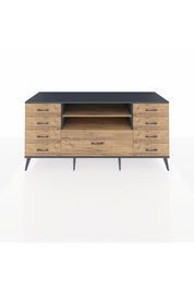 Kronos Konsol 2 Raflı 9 Çekmeceli 176x59x83 - S610M039V12C
