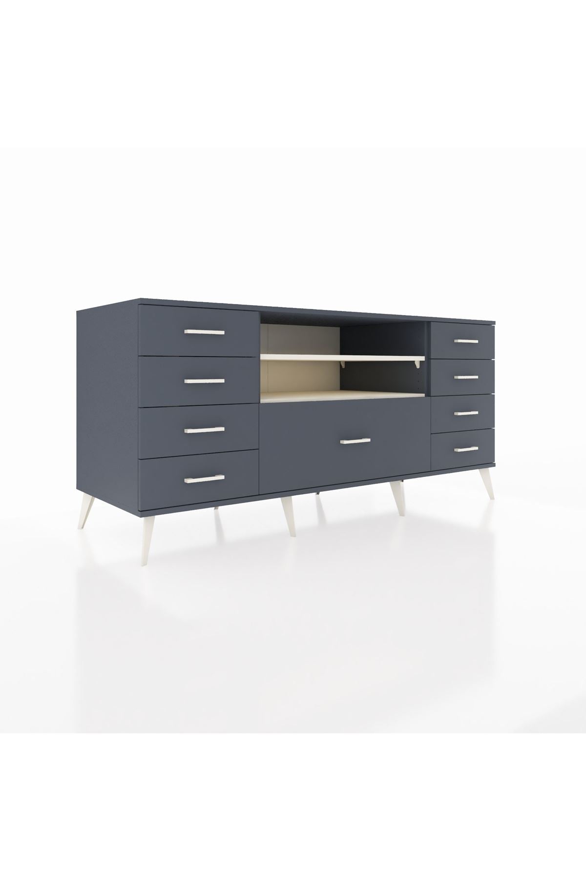 Kronos Konsol 2 Raflı 9 Çekmeceli 176x59x83 - S610M039V14C