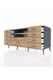 Kronos Konsol 2 Raflı 9 Çekmeceli 176x59x83 - S610M039V15C