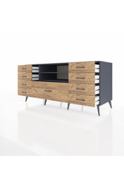 Kronos Konsol 2 Raflı 9 Çekmeceli 176x59x83 - S610M039V18C