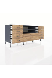 Kronos Konsol 2 Raflı 9 Çekmeceli 176x59x83 - S610M039V18C