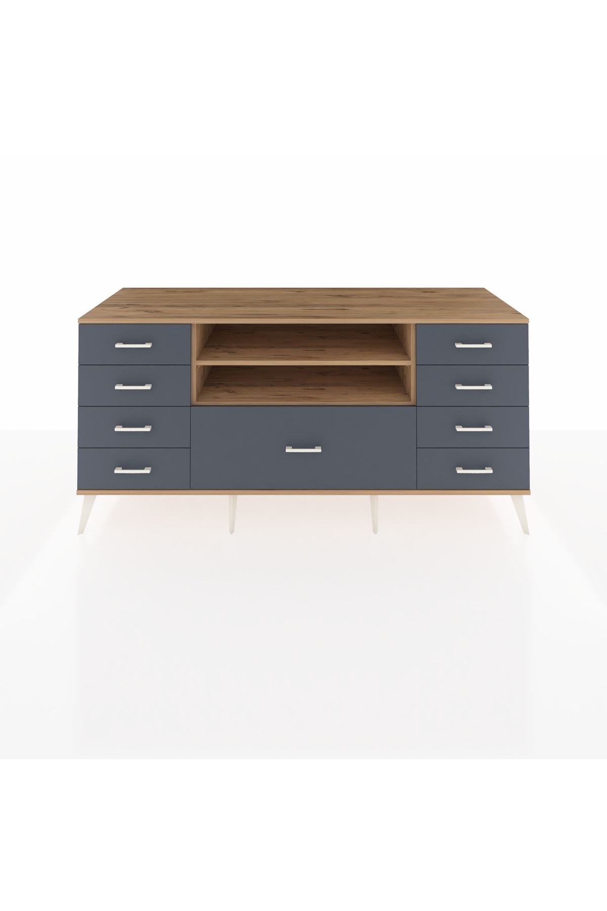 Kronos Konsol 2 Raflı 9 Çekmeceli 176x59x83 - S610M039V20C