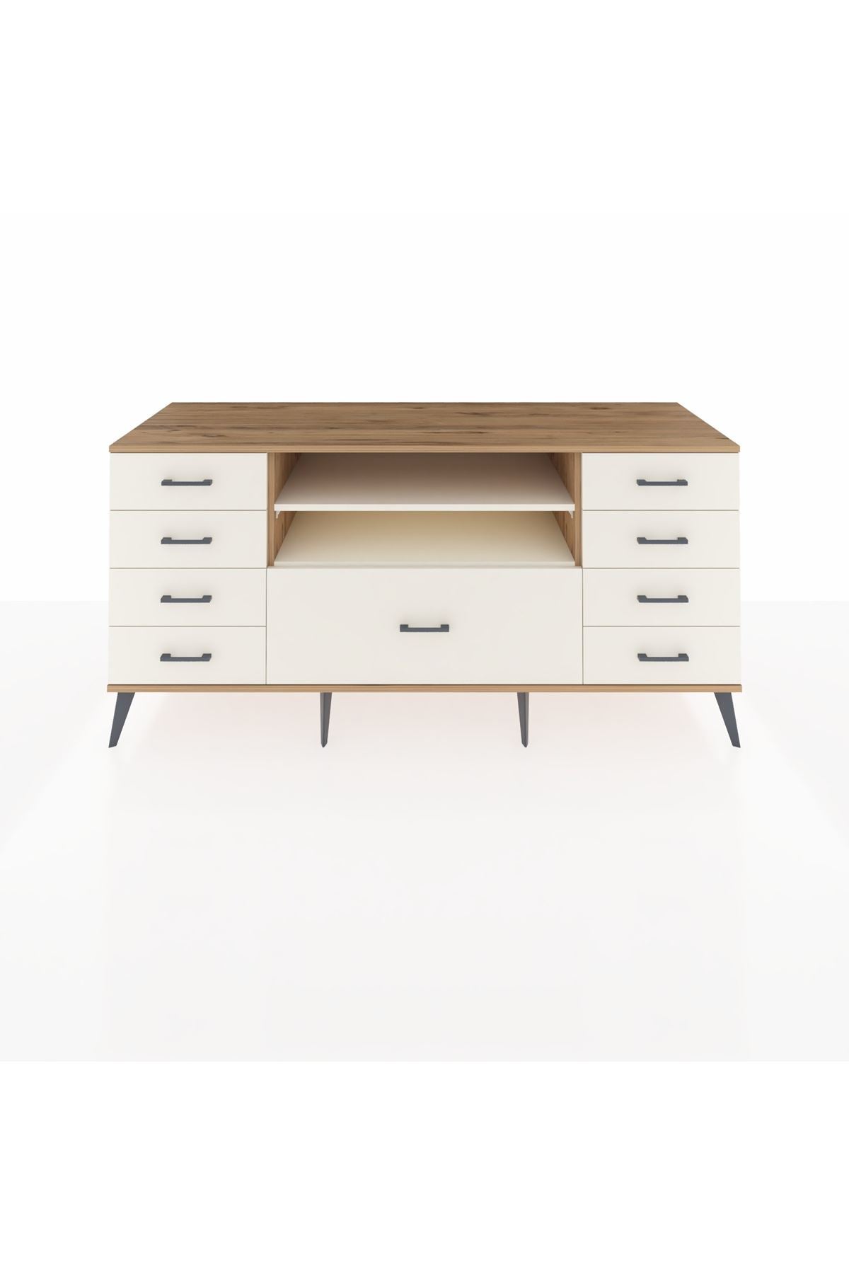 Kronos Konsol 2 Raflı 9 Çekmeceli 176x59x83 - S610M039V22C