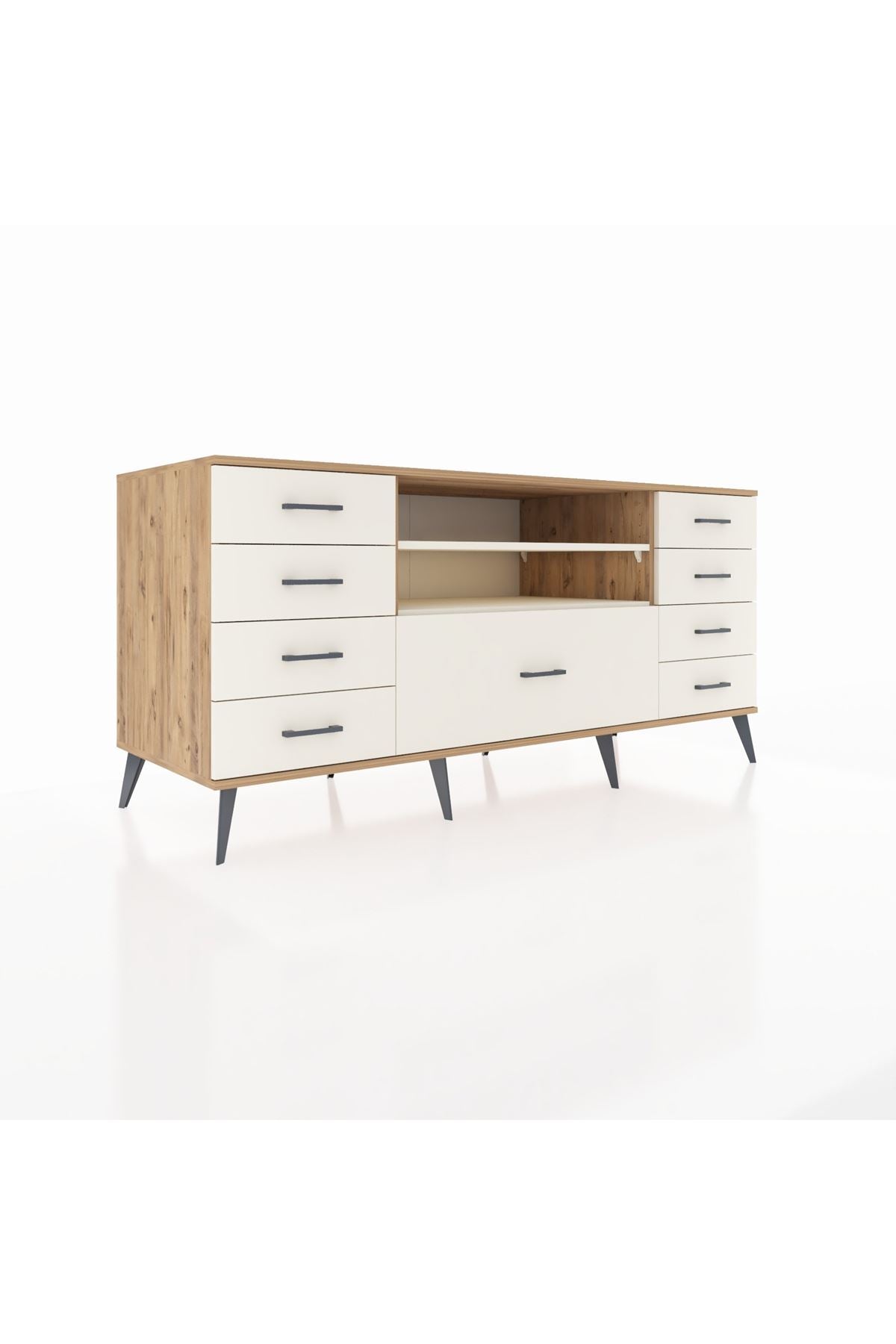 Kronos Konsol 2 Raflı 9 Çekmeceli 176x59x83 - S610M039V22C