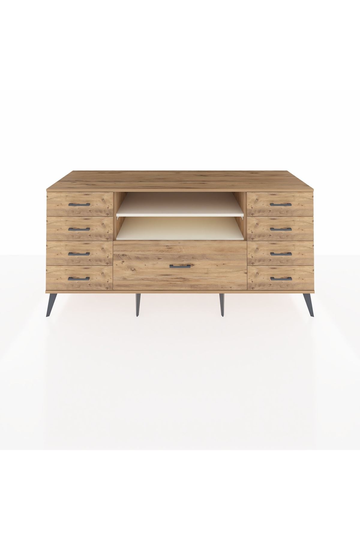Kronos Konsol 2 Raflı 9 Çekmeceli 176x59x83 - S610M039V24C