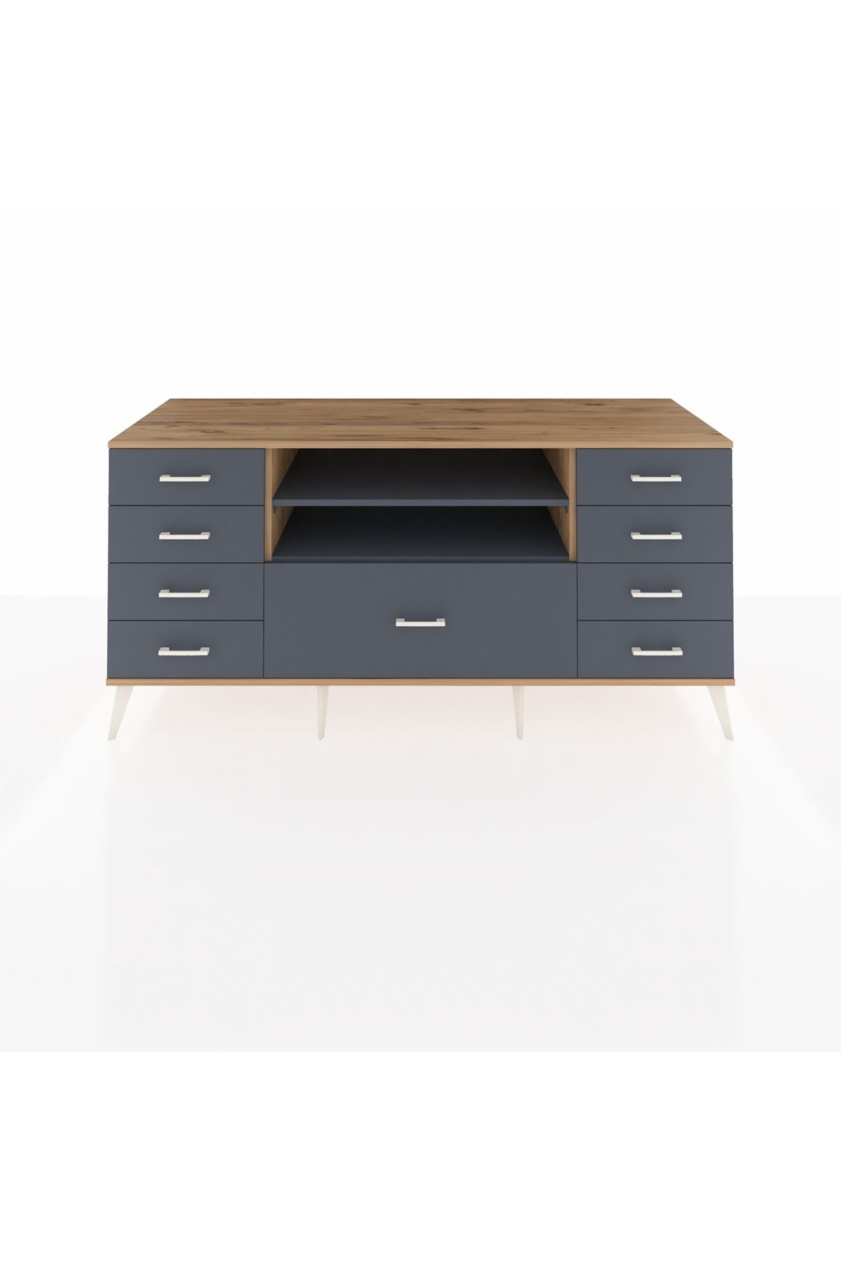 Kronos Konsol 2 Raflı 9 Çekmeceli 176x59x83 - S610M039V26C